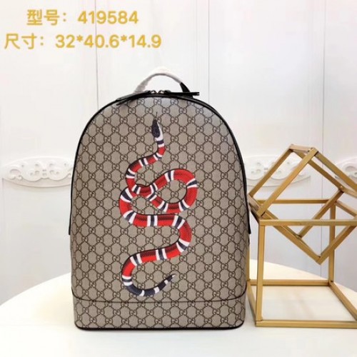 Rucsac Gucci Kingsnake Print GG Supreme 419584 Maro