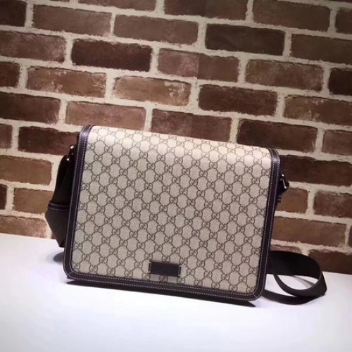 Geantă Gucci Original GG Canvas Messenger 475432 Maro