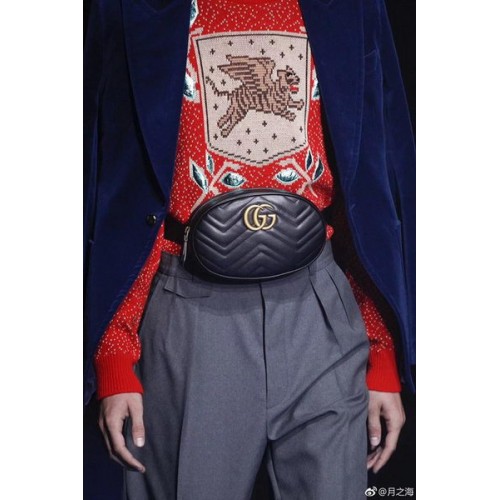 Geantă de mână Gucci GG Marmont din piele 476434 Negru