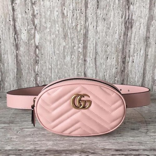 Geantă de mână Gucci GG Marmont din piele 476434 roz