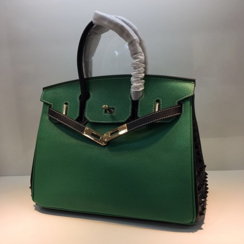 Geantă HERMES Birkin 35cm din piele de vițel 17823 Verde