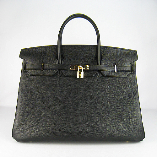 Geantă Hermes Birkin 40CM Togo Negru 6099 Auriu