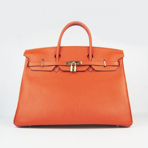 Geantă Hermes Birkin 40CM Togo Portocalie 6099 Aurie
