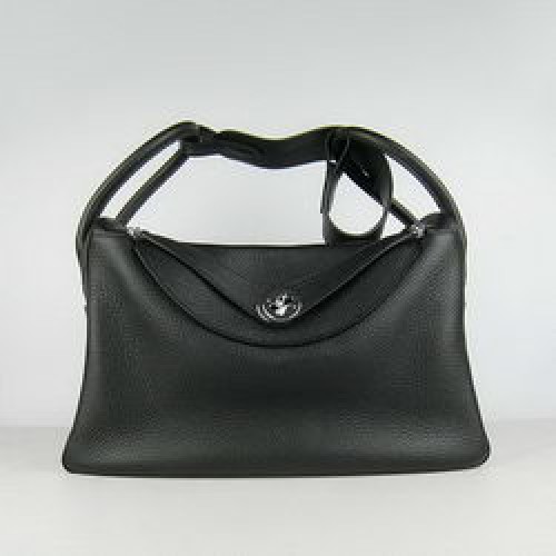 Geantă de umăr Hermes Lindy 34CM 6208 Neagră