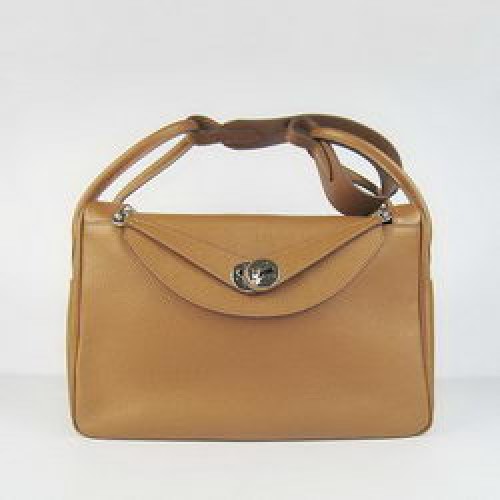 Geantă de umăr Hermes Lindy 34CM, culoare cafea