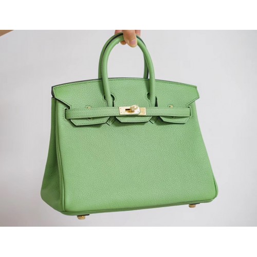 Geantă Hermes Birkin 25CM Togo Leather H5601 verde