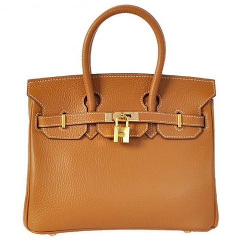 Genți tote Hermes Birkin 25CM din piele Togo Camel Godlen