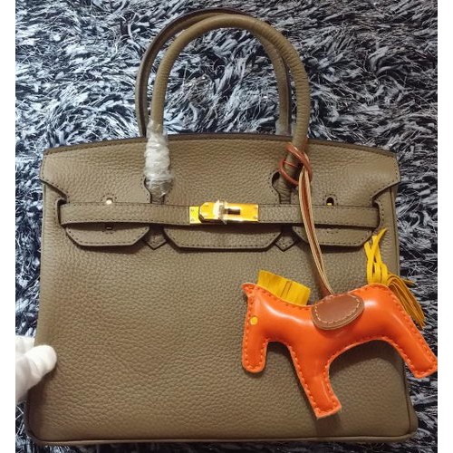 Genți tote Hermes Birkin 30CM din piele Litchi H30LI Khaki