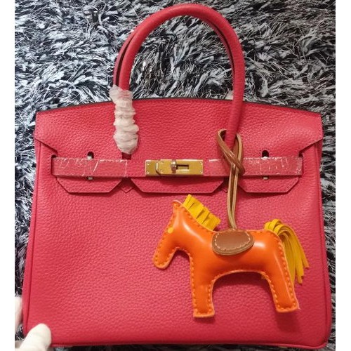 Genți tote Hermes Birkin 30CM din piele Litchi H30LI roz