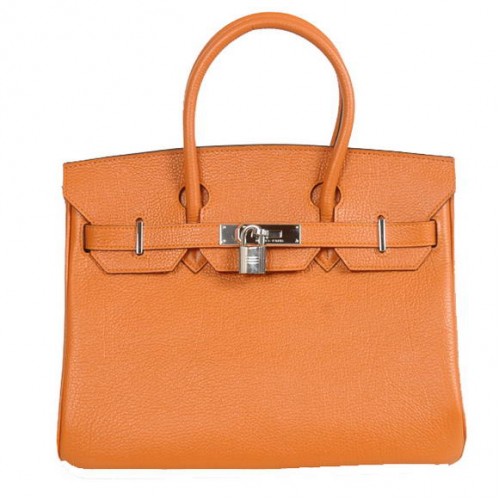 Genți tote Hermes Birkin 30CM din piele Togo portocalie
