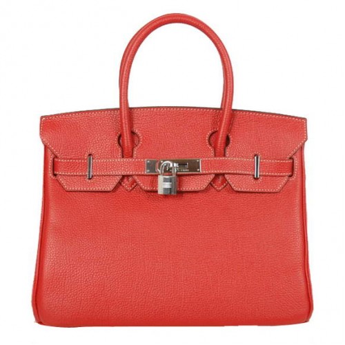 Genți tote Hermes Birkin 30CM din piele Togo Smooth, roșii