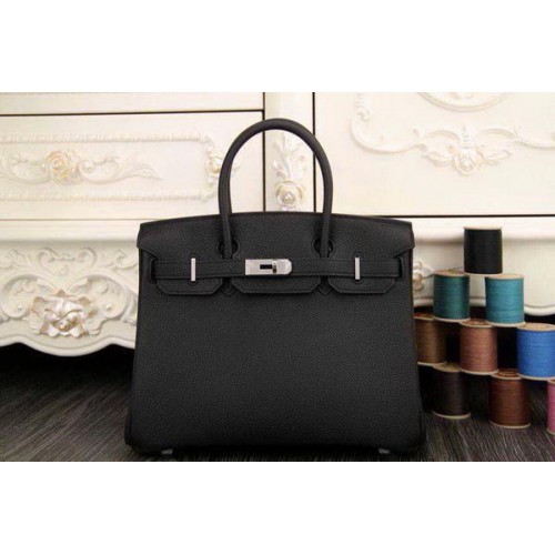 Geantă Hermes Birkin 35CM 30CM din piele originală HB35O Negru