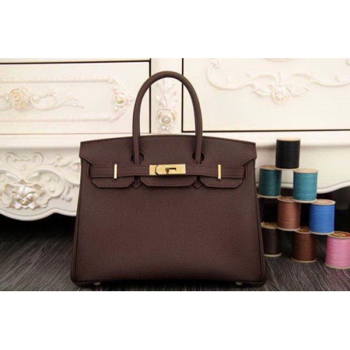 Geantă Hermes Birkin 35CM 30CM din piele originală HB35O maro