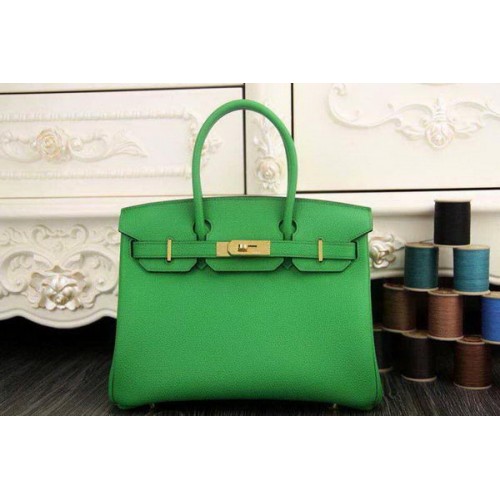 Geantă Hermes Birkin 35CM 30CM din piele originală HB35O Verde