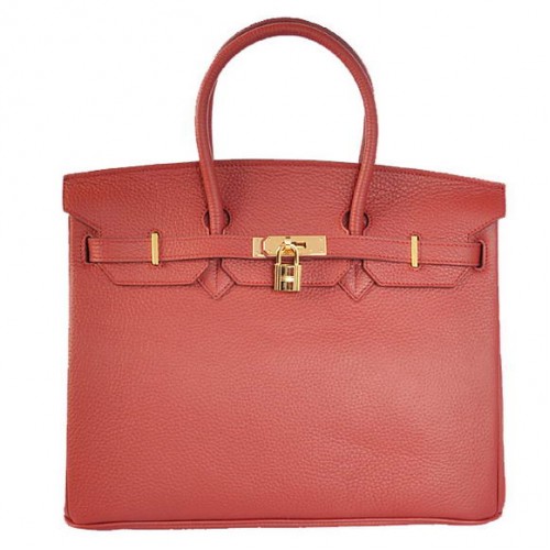 Genți Hermes Birkin 35CM Tote Bag Togo Leather Bordeaux Golden