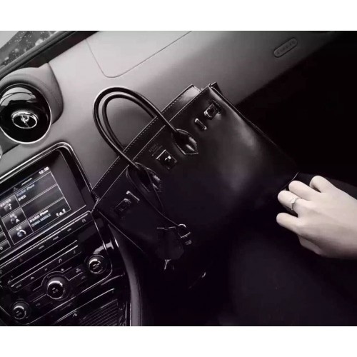 Geantă Hermes Birkin 35CM din piele neagră, neagră, H6089