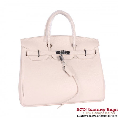 Geantă tote Hermes Birkin 35CM Clemence Leather H-35 OffWhite