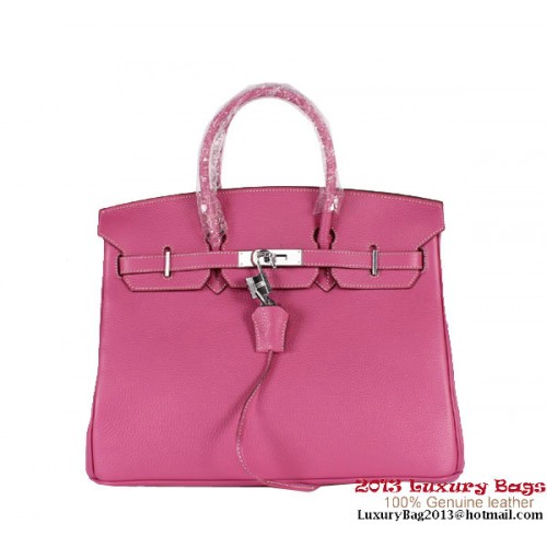 Geantă Hermes Birkin 35CM Clemence din piele H-35 Piersică