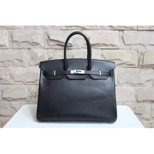 Geantă Hermes Birkin 35CM Clemence din piele H6089 Negru/Roz/Roz/Verde/Albastru/Maro