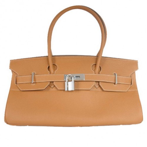 Geantă Hermes Birkin 42cm JPG Birkin Togo din piele Camel cu accesorii argintii