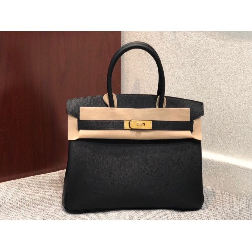 Geantă Hermes Birkin Originală din Piele Epsom 30CM 17825 Negru