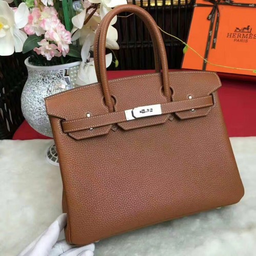 Geantă Hermes Birkin Original Leather 17825 Maro