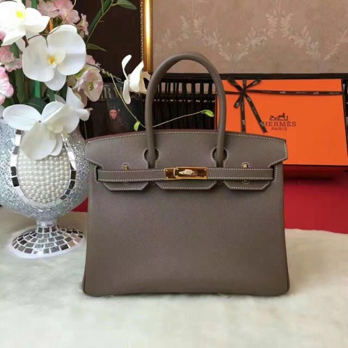Geantă Hermes Birkin Original Leather 17825 Gri
