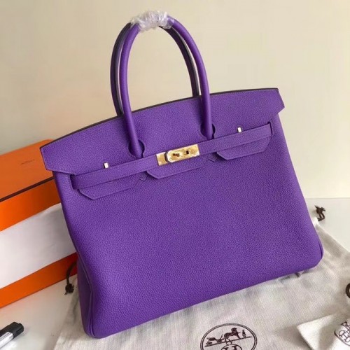 Geantă Hermes Birkin Original Leather 17825 violet