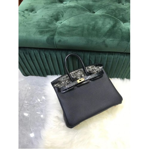 Geantă Hermes Birkin Original din piele crocodil togo HBK2530 neagră