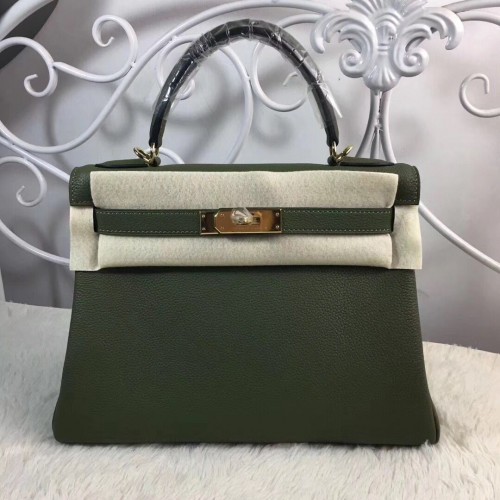 Geantă Hermes Birkin Tote Bag Original Togo Leather BK35 Deark Green