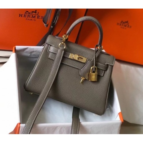 Geantă Hermes Birkin Togo Leather 22590 gri