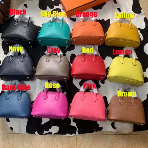 Geantă Hermes Bolide 18CM Mini din piele de oaie B3388