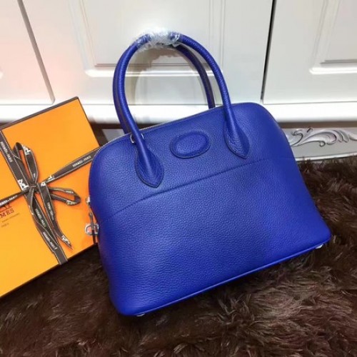 Geantă Hermes Bolide 31CM din piele de vițel B3302 Royal