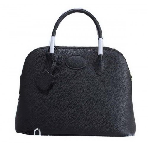 Geantă Hermes Bolide 31CM din piele de vițel H509083 Negru
