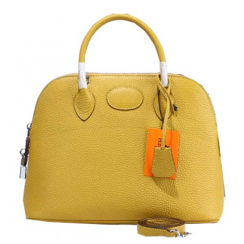 Genți tote Hermes Bolide 31CM din piele de vițel H509083 galbene