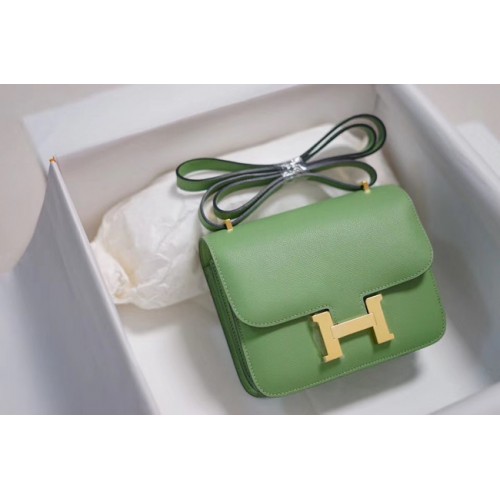Geantă Hermes Constance Togo Leather H9999 verde