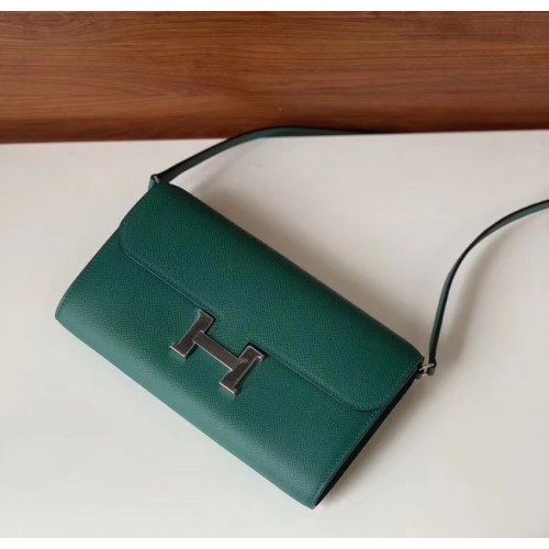 Geantă Hermes Constance to go mini H4088 verde negricios