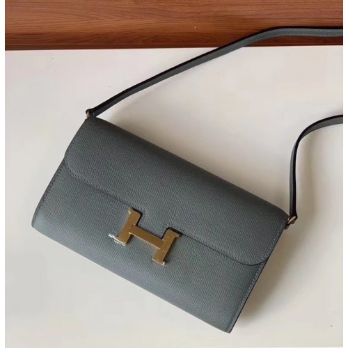 Geantă Hermes Constance to go mini H4088 gri închis