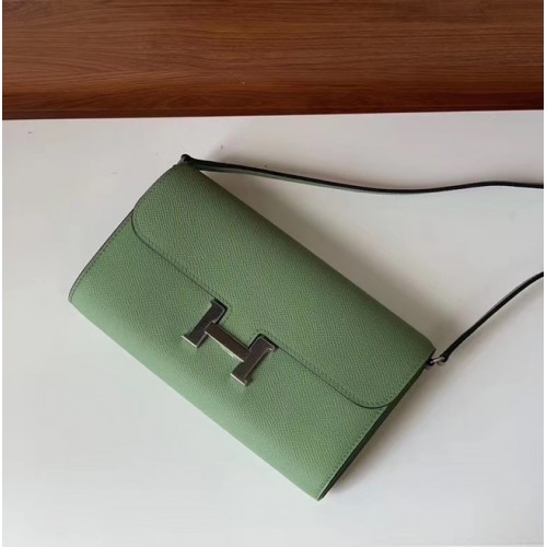 Geantă Hermes Constance to go mini H4088 verde