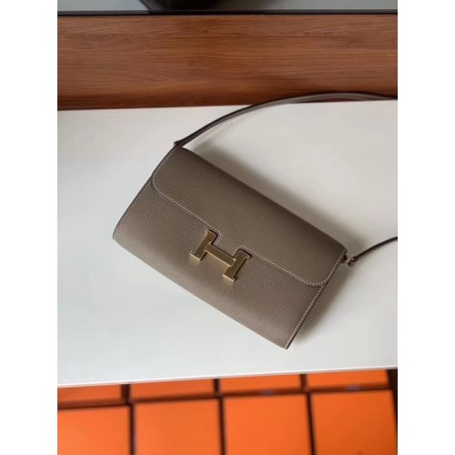 Geantă Hermes Constance to go mini H4088 gri
