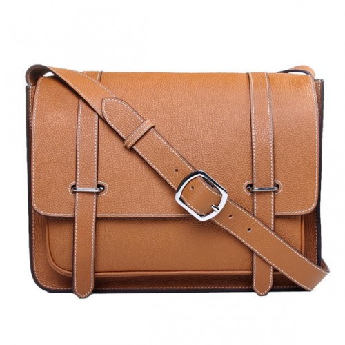Geantă Hermes Etriviere Messenger Togo Leather H1069 Wheat