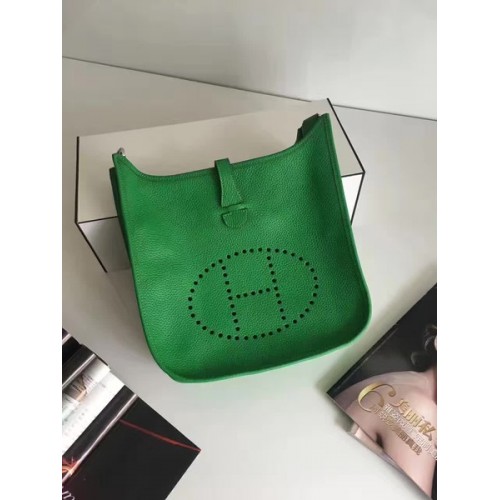 Geantă Hermes Evelyne 30cm Messenger E3301 Verde