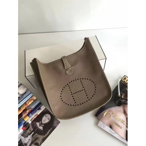 Geantă Hermes Evelyne 30cm Messenger E3301 Gri