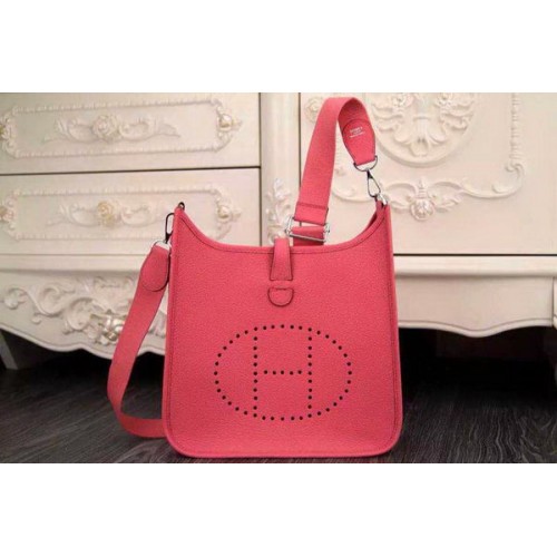 Geantă Hermes Evelyne 28cm din piele originală H1188 roz închis