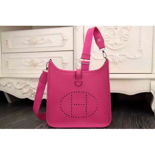 Geantă Hermes Evelyne 28cm din piele originală H1188 Roz