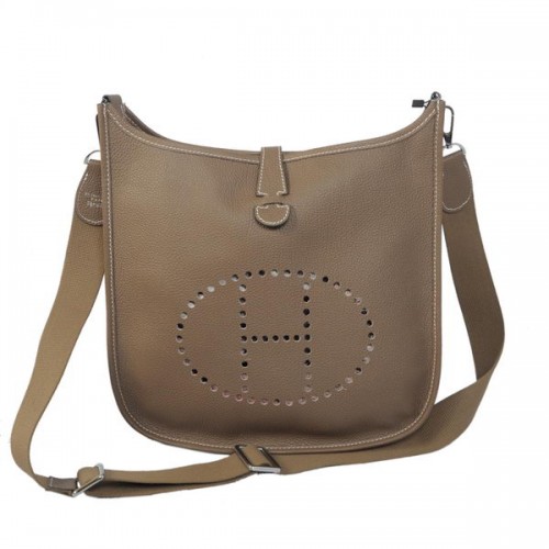 Geantă Hermes Evelyne Messenger H1608 Gri