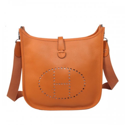 Geantă Hermes Evelyne Messenger H1608 Portocalie