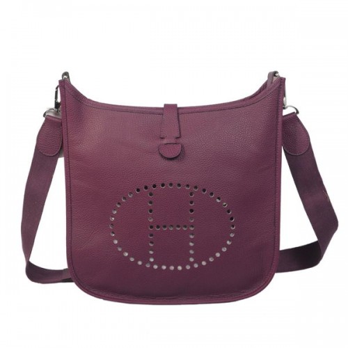Geantă Hermes Evelyne Messenger H1608 Purple