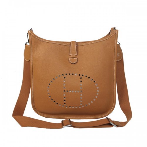 Geantă Hermes Evelyne Messenger H1608 Grâu