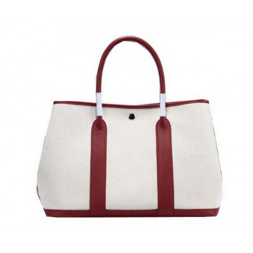 Geantă Hermes Garden Party 36cm Canvas Burgundy
